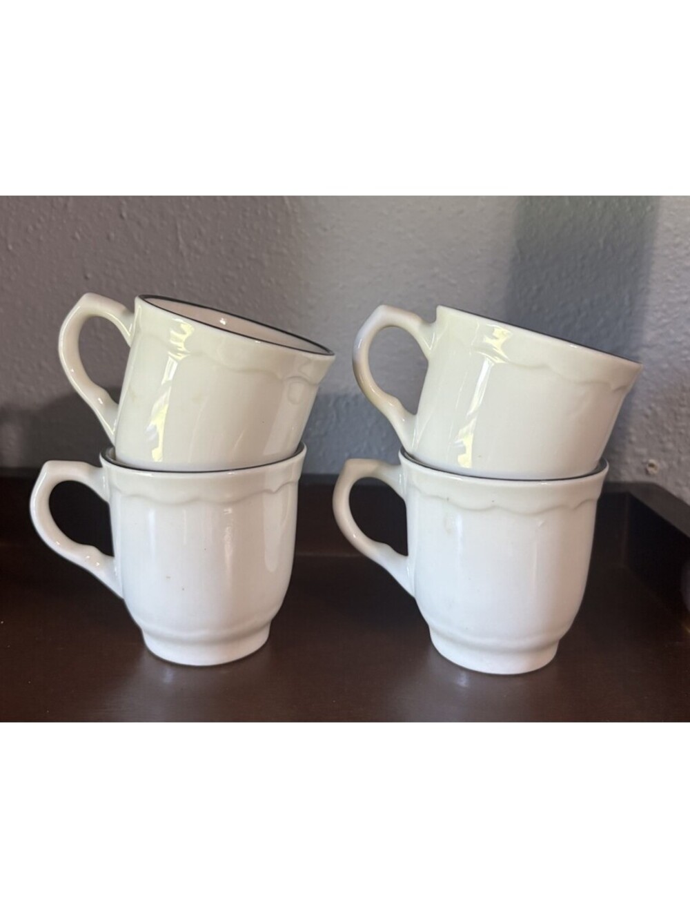 Syracuse China Set Of 4 Demitasse Cups 99-B 1/2 Cup 1970’s